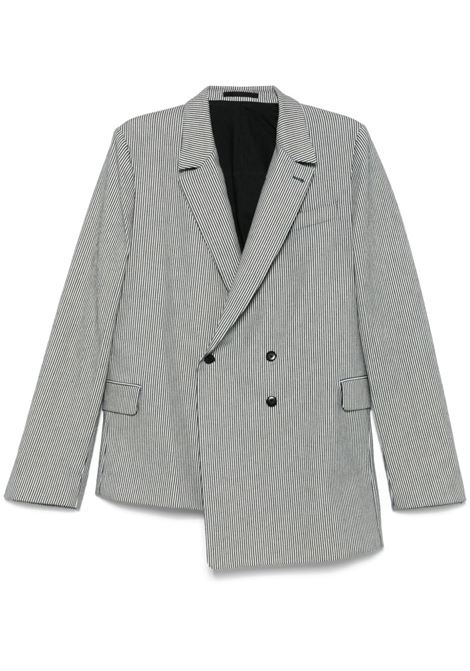 Blazer destrutturato a righe nero Random Identities - uomo RANDOM IDENTITIES | RAN05J0121